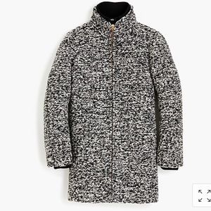J.Crew Lodge Coat In Speckled Boucle